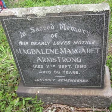 ARMSTRONG Magdalene Margaret -1960