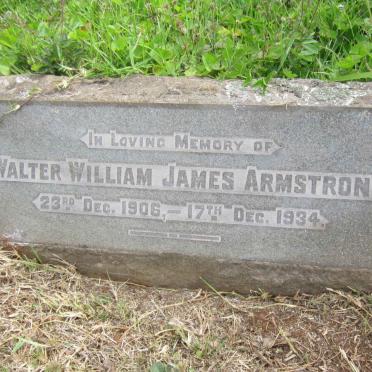 ARMSTRONG Walter William James 1906-1934