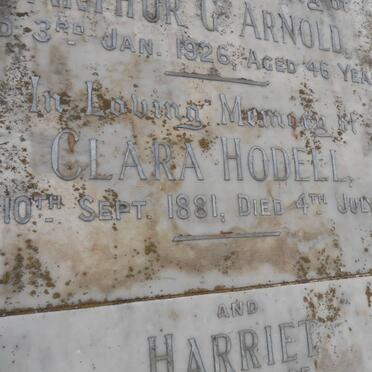 HODELL Clara 1881-1934