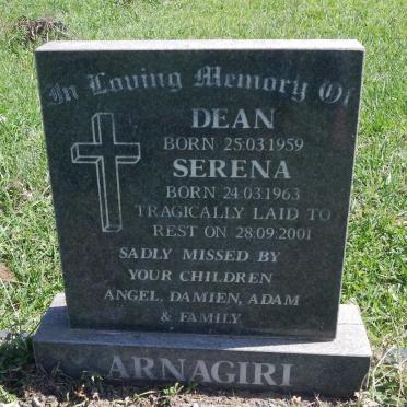 ARNAGIRI Dean 1959-2001 &amp; Serena 1963-2001