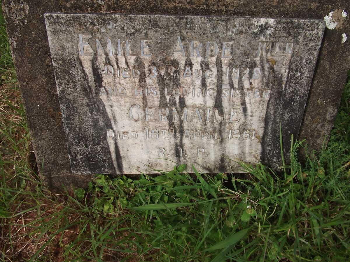 ARDE Emile -1928 :: ARDE Germaine -1961
