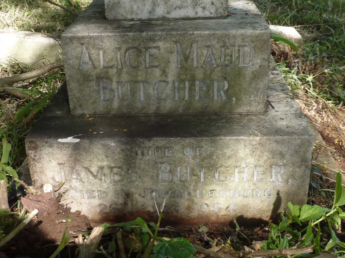 BUTCHER Alice Maud -1954