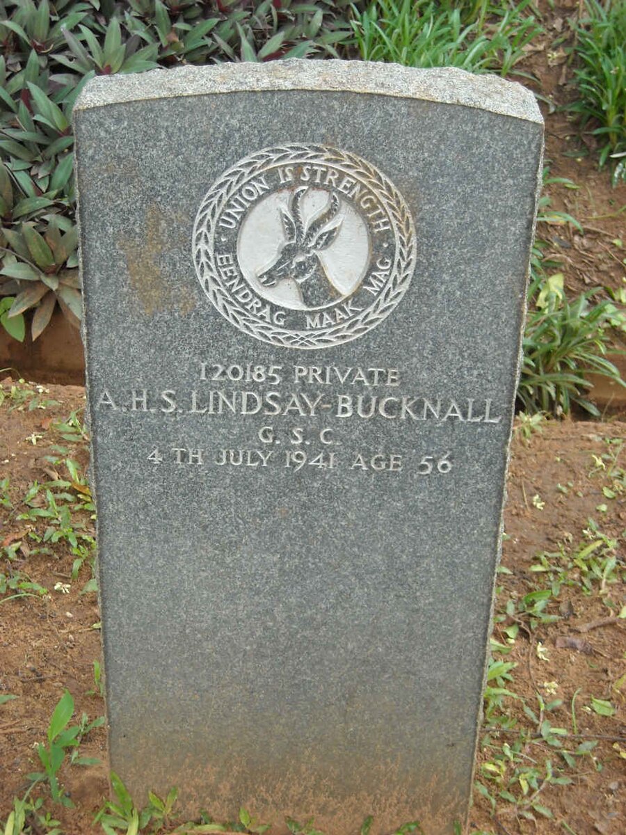 BUCKNALL A.H.S., Lindsay -1941