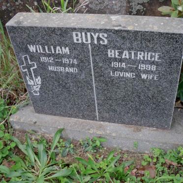 BUYS William 1912-1974 &amp; Beatrice 1914-1998