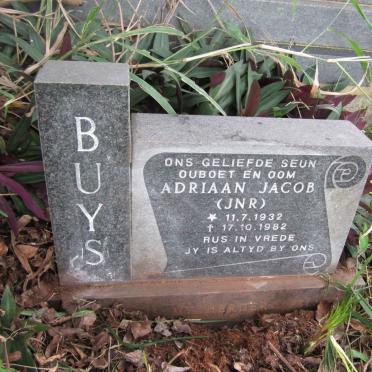 BUYS Adriaan Jacob 1932-1982