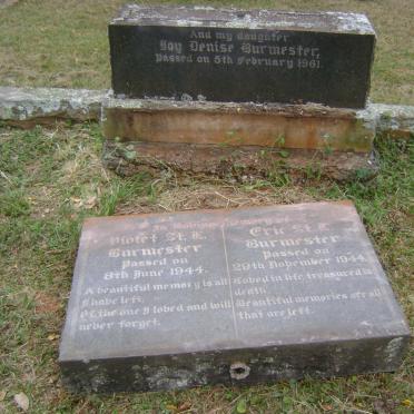 BURMESTER Eric, St. L. -1944 &amp; Violet -1944 :: BURMESTER Joy Denise -1961