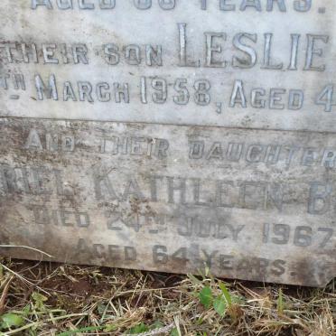 BURNS Leslie John -1958 :: BURNS Muriel Kathleen -1967