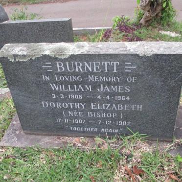 BURNETT William James 1905-1964 &amp; Dorothy Elizabeth BISHOP 1907-1982