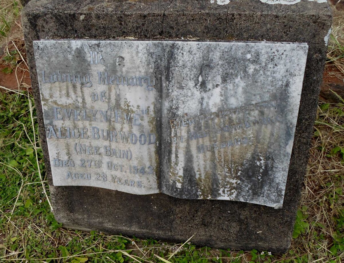 BURWOOD Evelyn Alice nee BAIN -1943