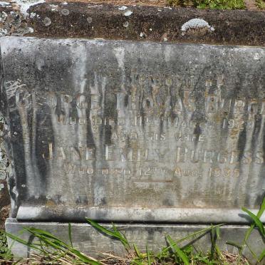 BURGESS George Thomas -1929 &amp; Jane Emily -1935