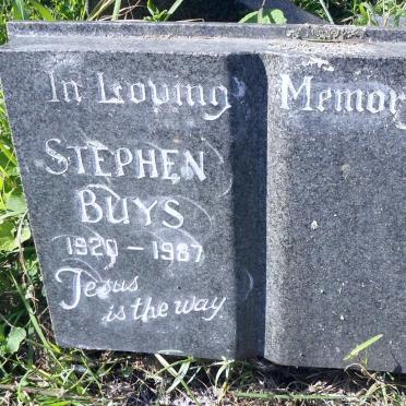 BUYS Stephen 1920-1987