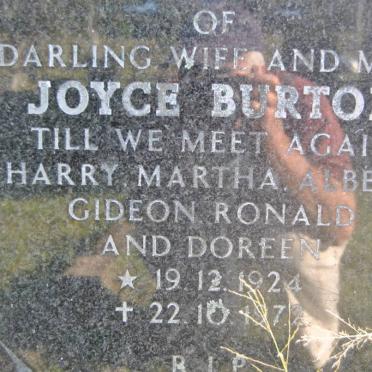 BURTON Joyce 1924-1972