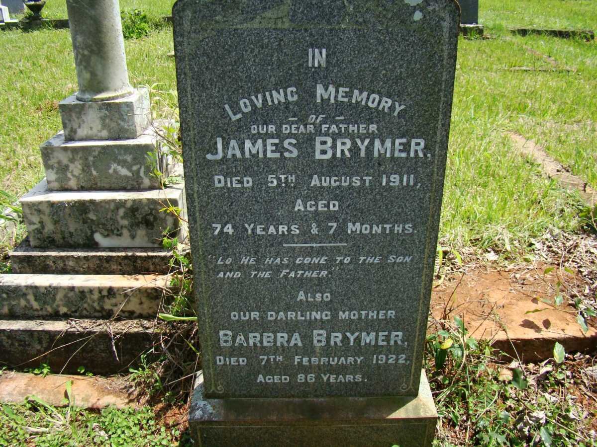 BRYMER James -1911 &amp; Barbra -1922