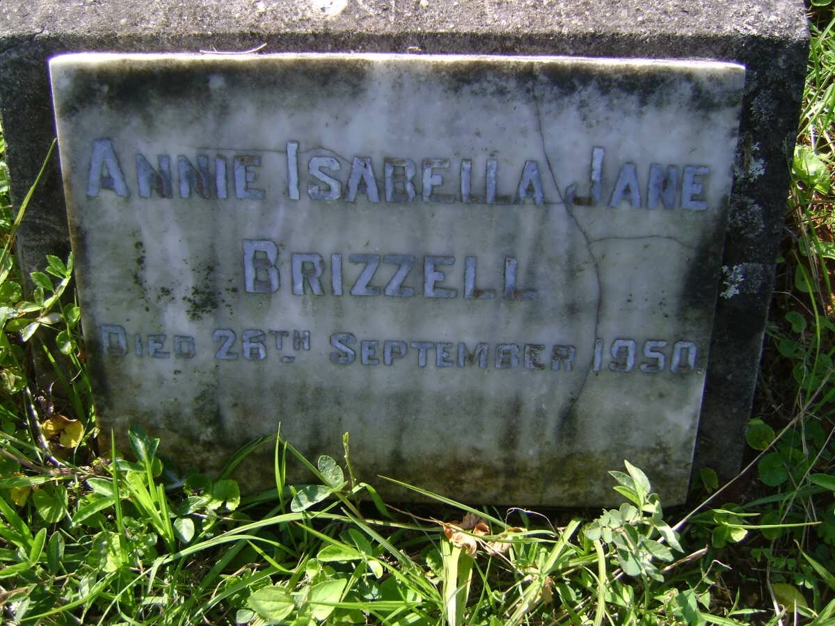 BRIZZELL Annie Isabella Jane -1950