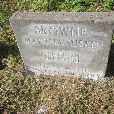 BROWNE Martha Susan 1891-1981