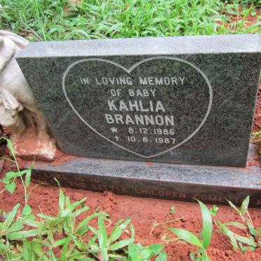 BRANNON Kahlia 1986-1987