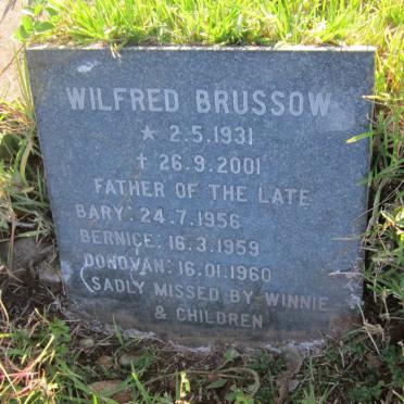 BRUSSOW Wilfred 1931-2001 :: BRUSSOW Bary -1956 :: BRUSSOW Bernice -1959 :: BRUSSOW Donovan -1960