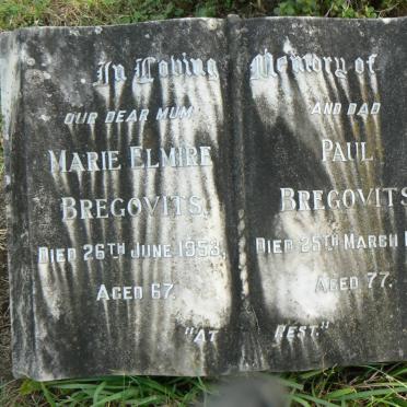 BREGOVITS Paul -1957 &amp; Marie Elmire -1953