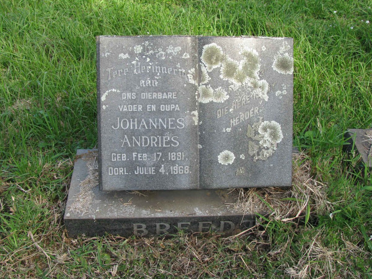 BREEDT Johannes Andries 1891-1968