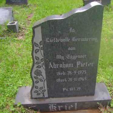 BRIEL Abraham Pieter 1923-1965