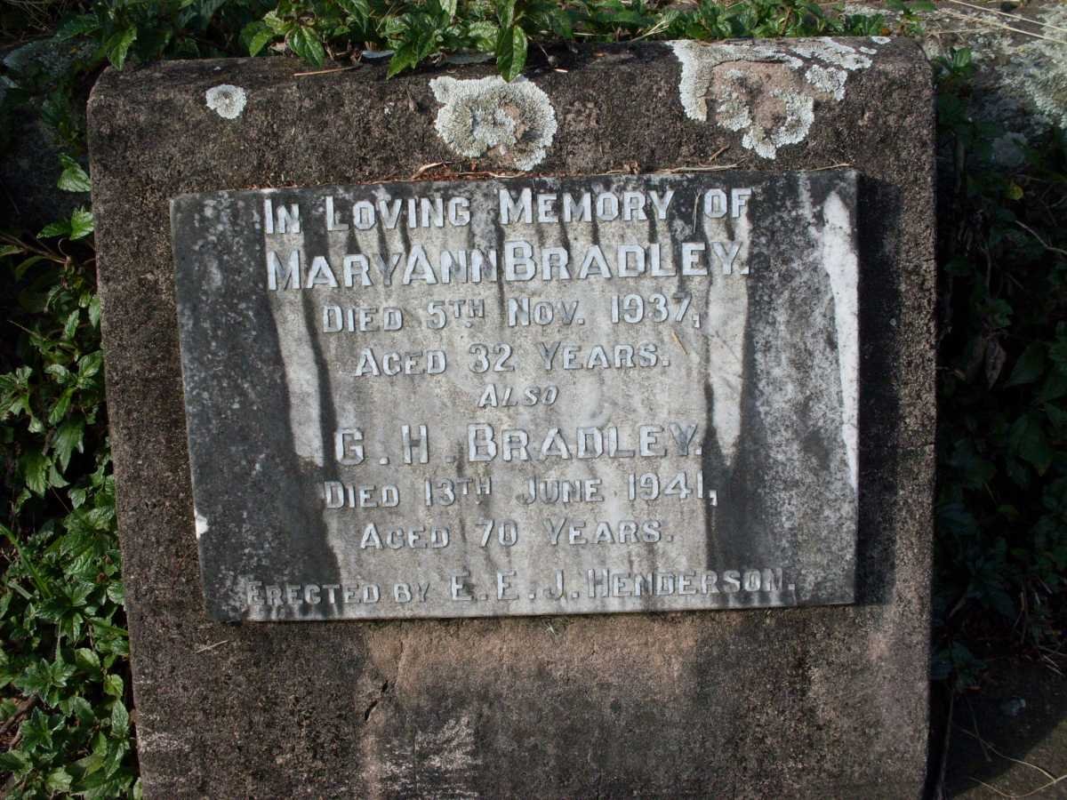 BRADLEY G.H. -1941 :: BRADLEY Mary Ann -1937