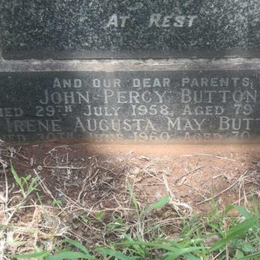 BUTTON John Percy -1958 &amp; Irene Augusta May -1960