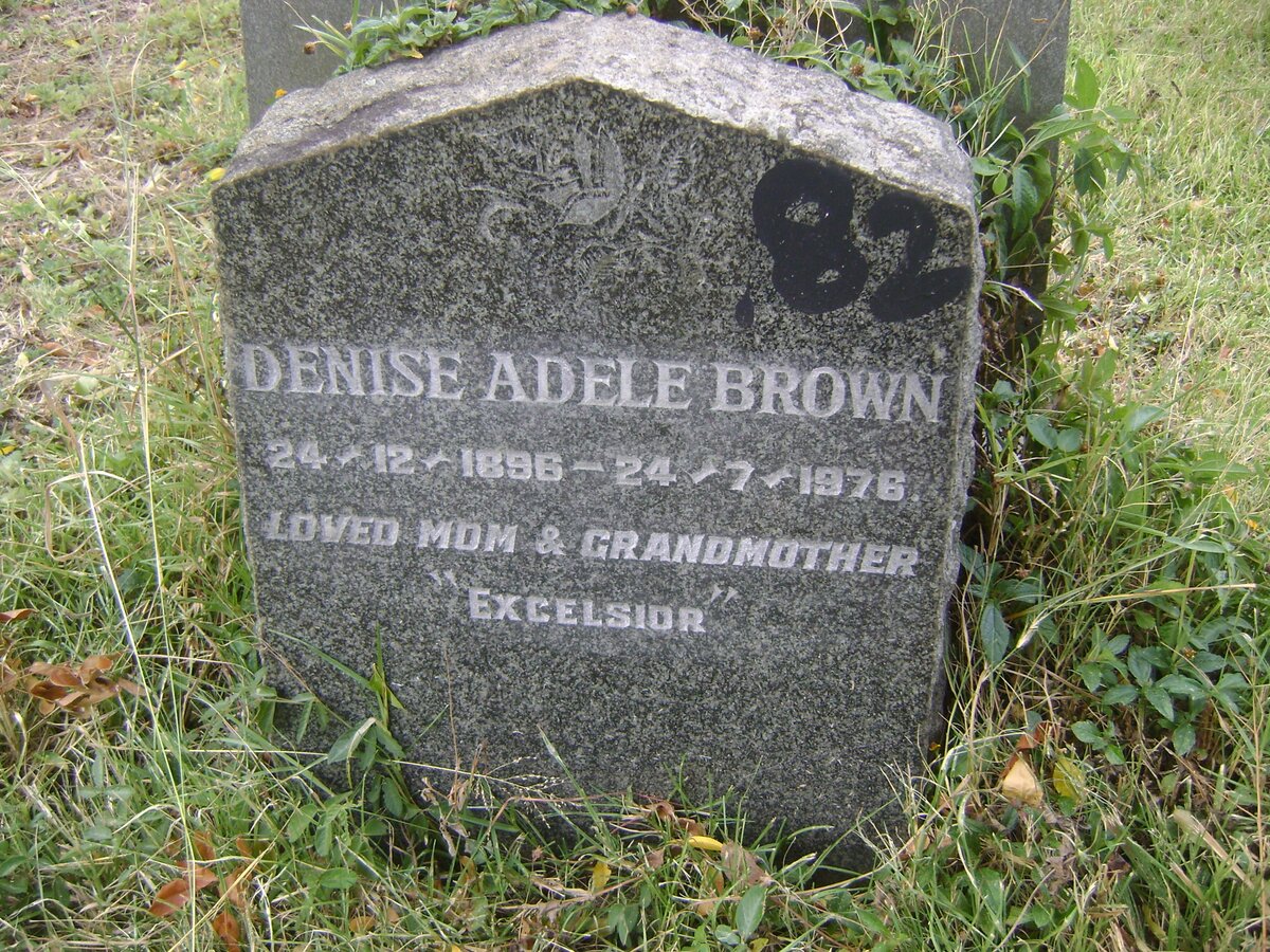 BROWN Denise Adele 1896-1976
