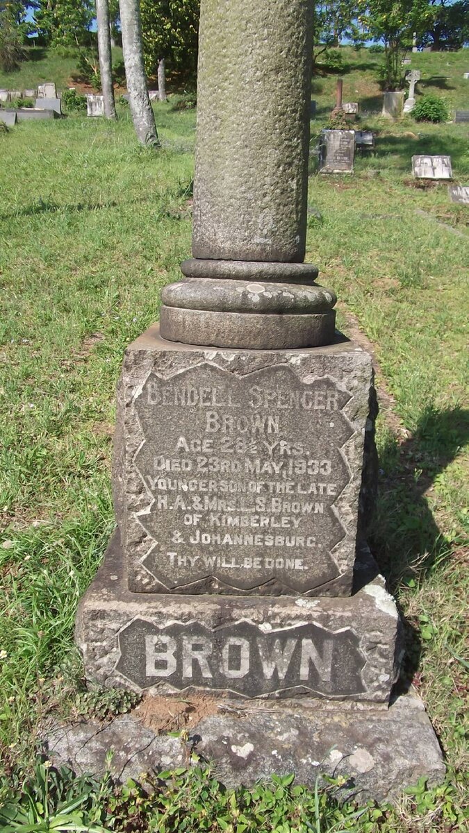 BROWN Bendell Spencer -1933