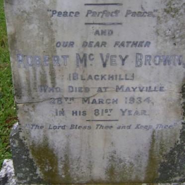 BROWN Robert McVey -1934