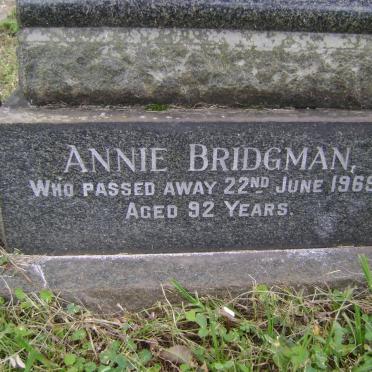 BRIDGMAN George Moffatt -1952 &amp; Annie -1969