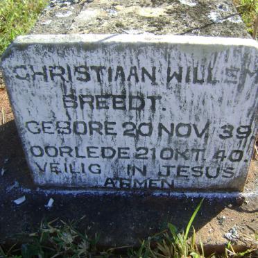 BREEDT Christiaan Willem 1939-1940