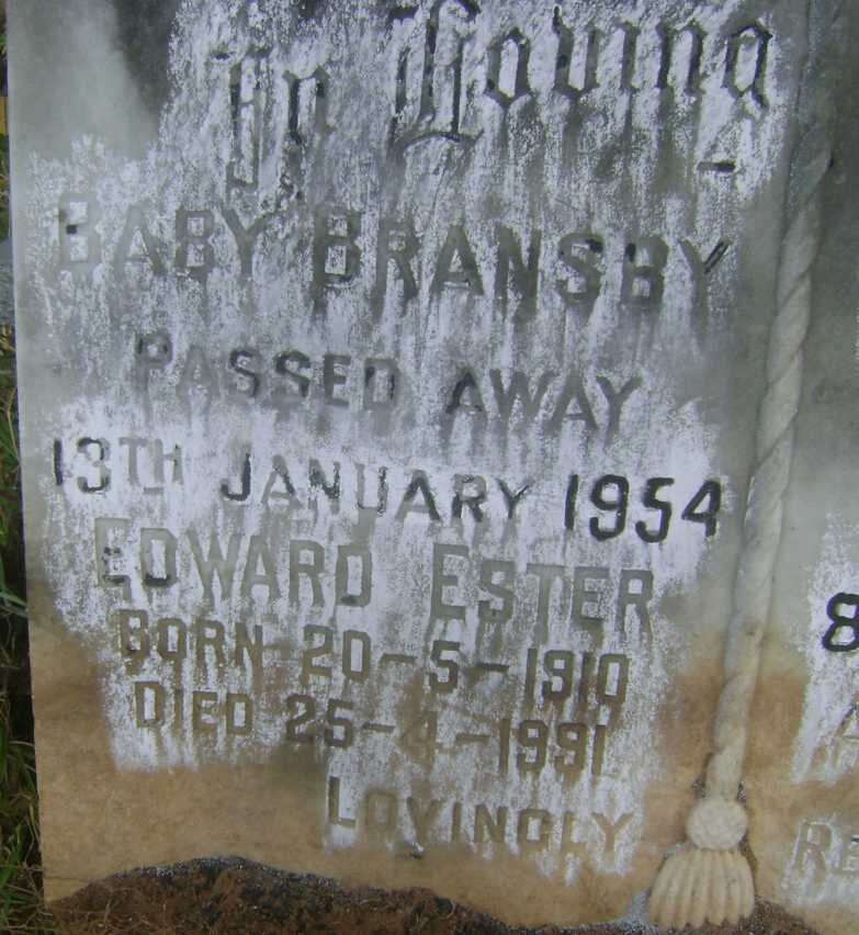 BRANSBY Edward Ester 1910-1991 :: BRANSBY Baby -1954