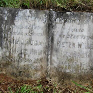 BRUIN Pieter Willem, de 1911-1965 &amp; Maria Louisa Alwina SCHWARZ -1957