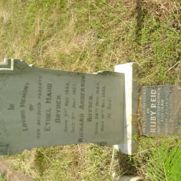 BRYDEN Richard Anderson 1884-1939 &amp; Ethel Maud 1888-1927 :: REID Ruby 1915-2006