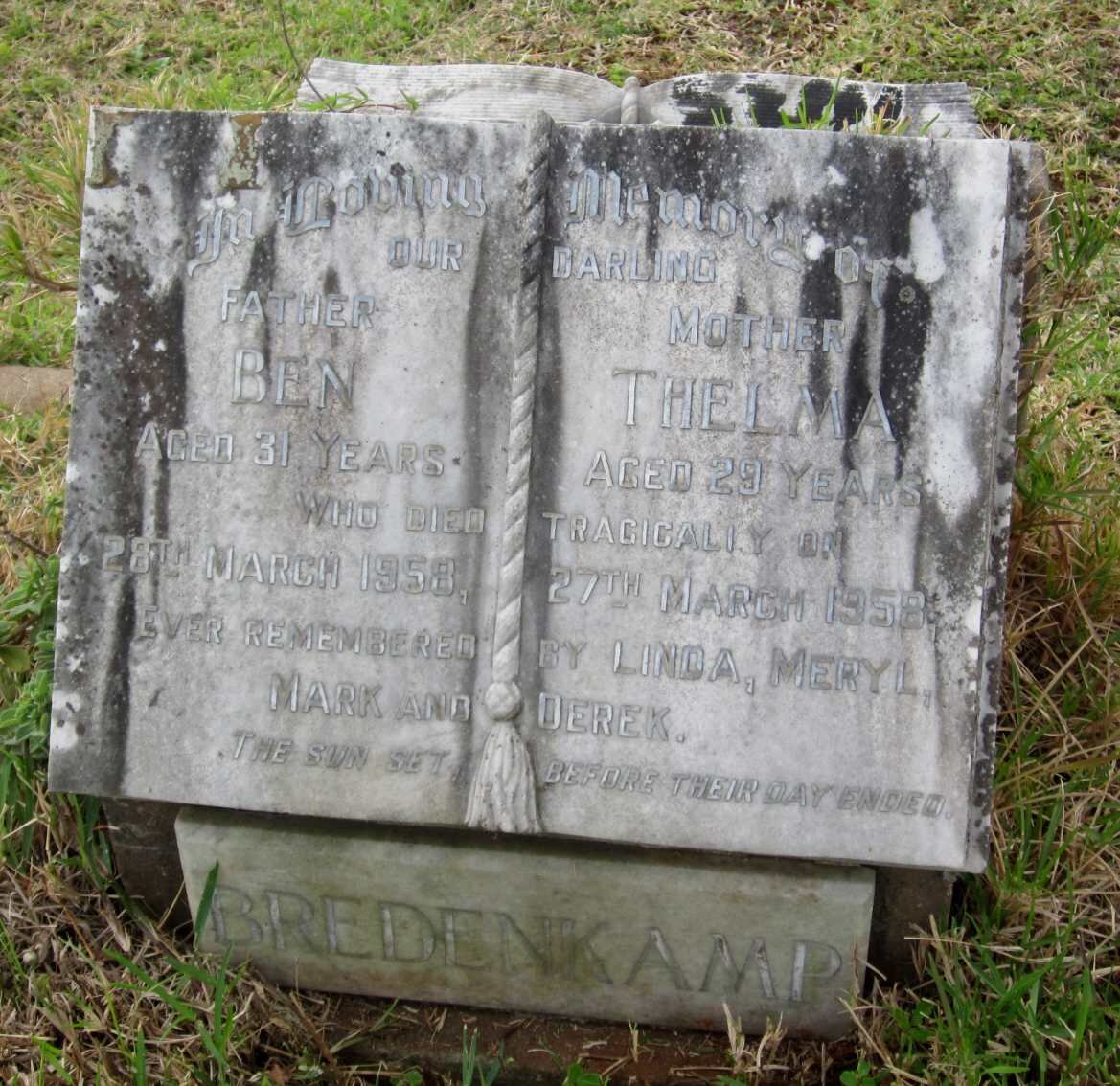 BREDENKAMP Ben -1958 &amp; Thelma -1958