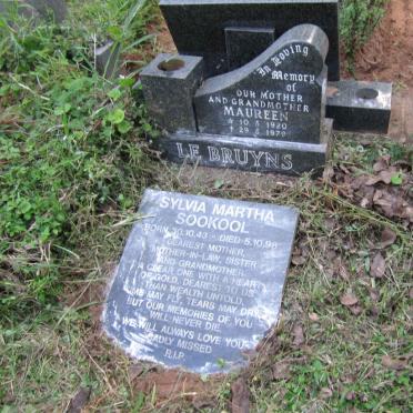 BRUYNS Maureen, le 1920-1979 :: SOOKOOL Sylvia Martha 1943-1998