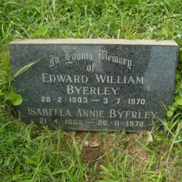 BYERLEY Edward William 1903-1970 &amp; Isabella Annie 1906-1978
