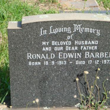 BARBER Ronald Edwin 1913-1973