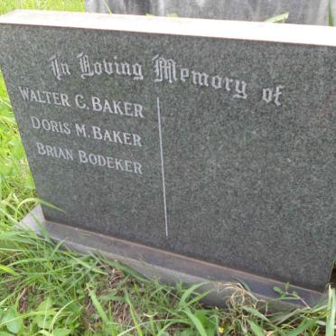 BAKER Walter Charles -1978 :: BAKER Doris Mildred -1978 :: BODEKER Barry Alfred -1993