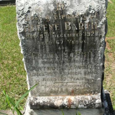 BARCH Helene -1920 :: FERNSIDE Freda Sophia -1946