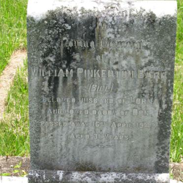 BARR William Pinkerton -1942