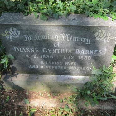 BARNES Dianne Cynthia 1938-1980