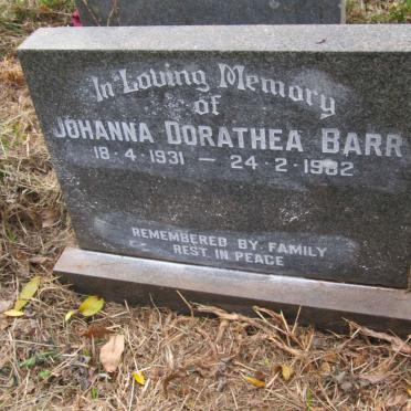 BARR Johanna Dorathea 1931-1982