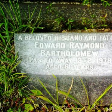 BARTHOLOMEW Edward Raymond -1978