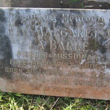 BARRE Margaret M., la 1880-1958