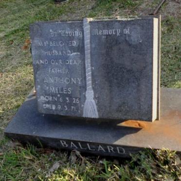 BALLARD Anthony Miles 1926-1971