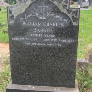 BARKER William Charles 1941-1962