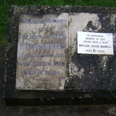 BAGWELL Peter -1939 &amp; Matilda Louisa