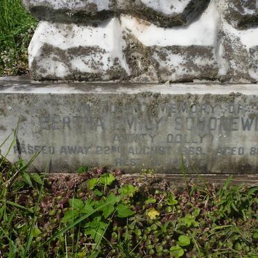 SCHONEWOLF Bertha Emily -1969 