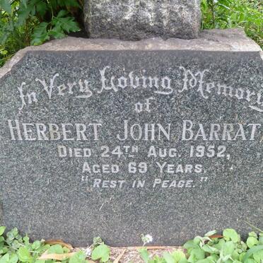 BARRATT Herbert John -1952